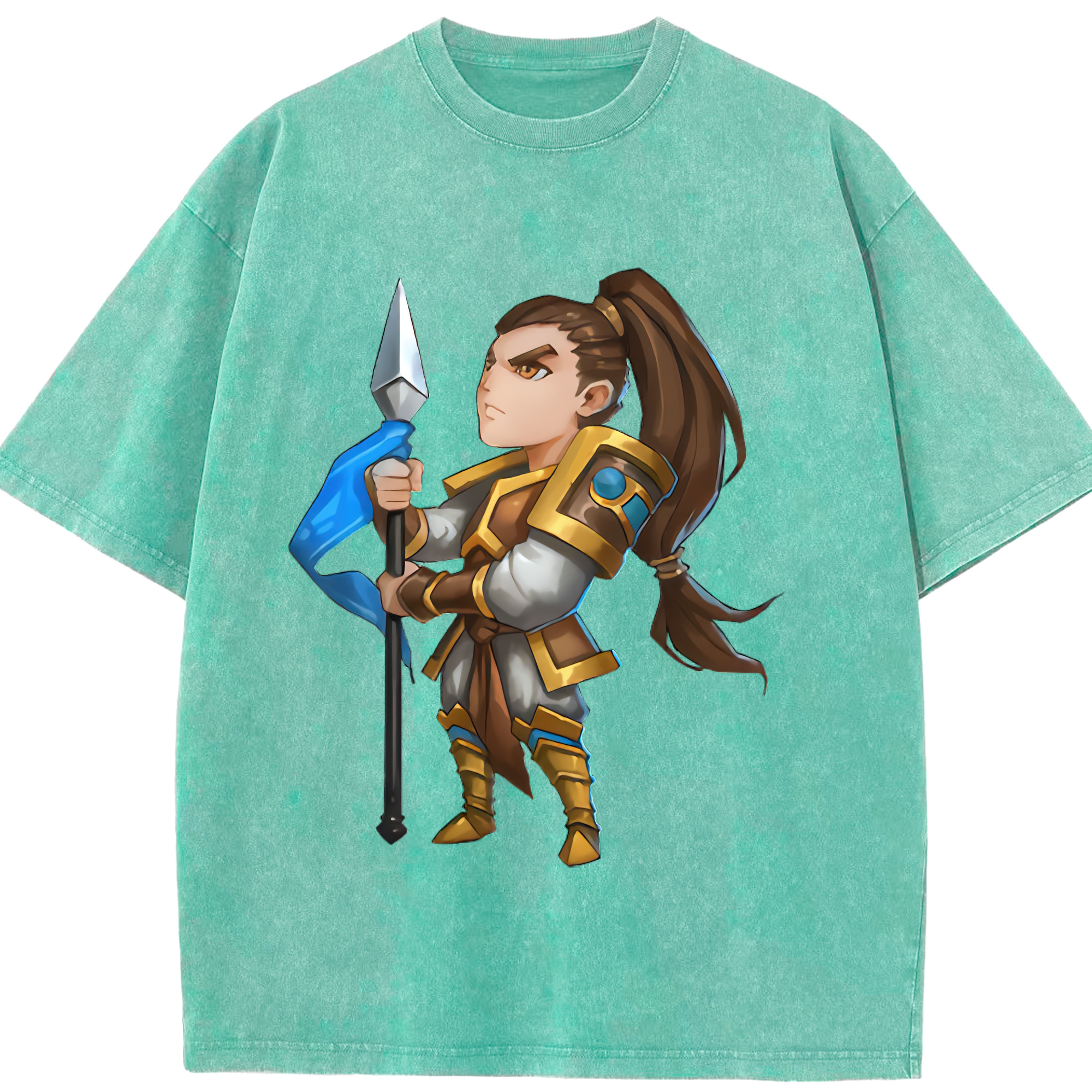 リーグ・オブ・レジェンド League of Legends LOL 綿100% ヴィンテージ風 半袖Tシャツ（フロントプリント）